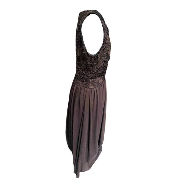 NWT Label any 5 Twelve Black Lace Sleeveless Dress Size 12 - Picture 3 of 7